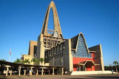 External view of the Basilica of Higuey, Dominican Republic