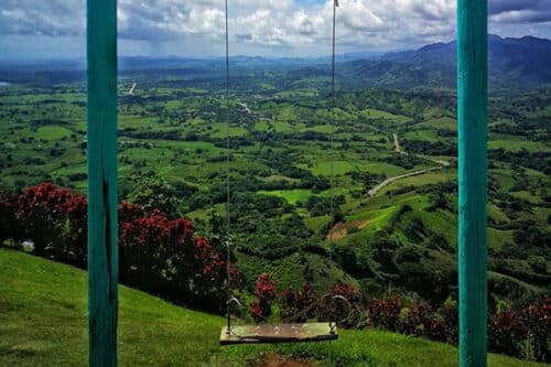 Swing atop Montana Redonda, Dominican Republic